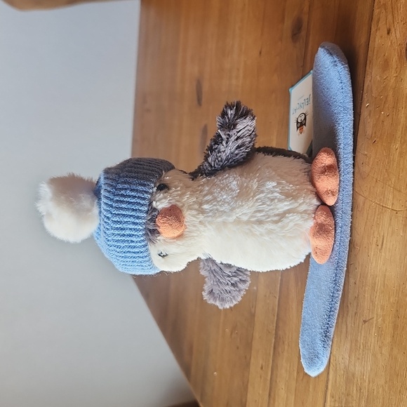 Jellycat Peanut Penguin Snowboarding 4.7x7.1" Soft & Plush NWT - Picture 3 of 7
